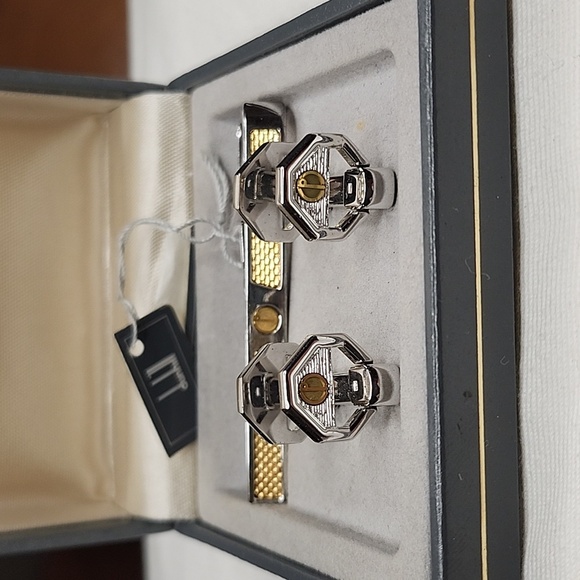 Dunhill Rare cufflinks set Authentic - Picture 2 of 12